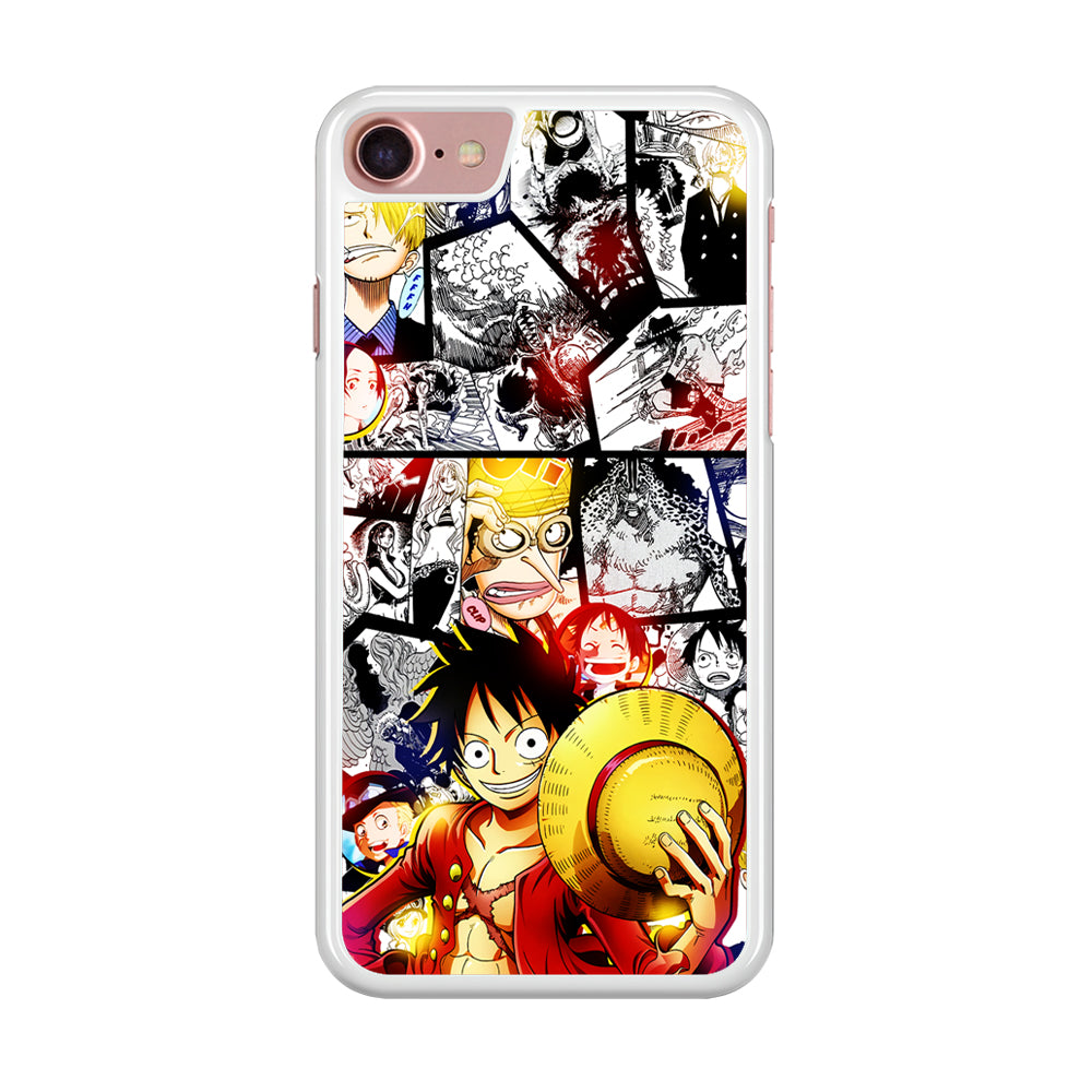 Luffy Comic Background iPhone SE 2020 Case