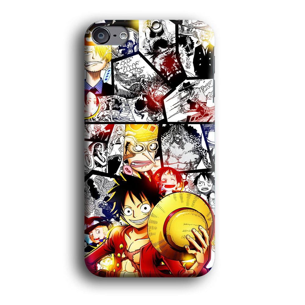 Luffy Comic Background iPod Touch 6 Case