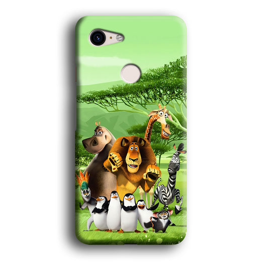 Madagascar Family Google Pixel 3 XL 3D Case