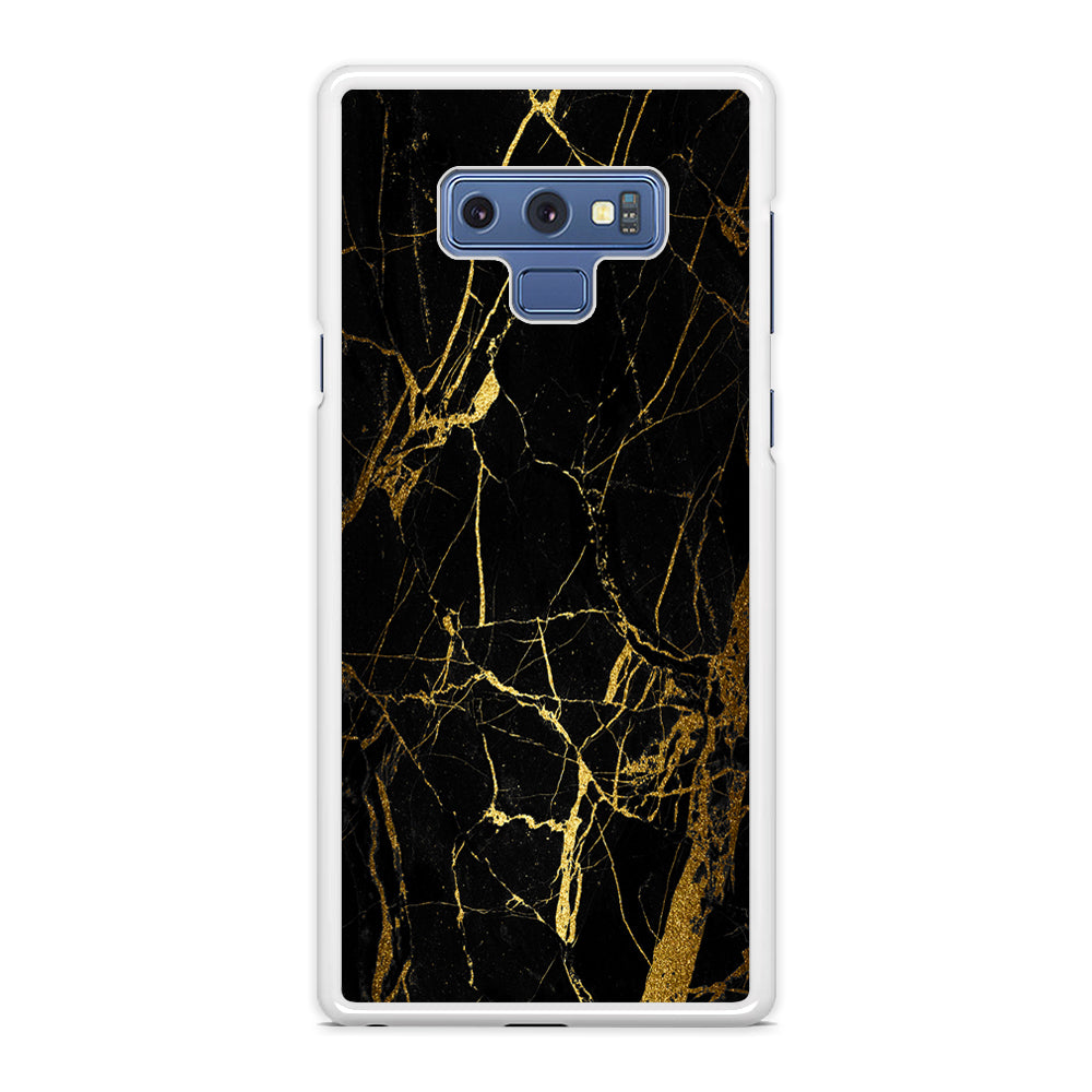Marble Pattern Black and Gold Samsung Galaxy Note 9 Case