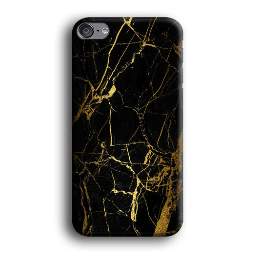 Marble Pattern Black and Gold iPod Touch 6 Case