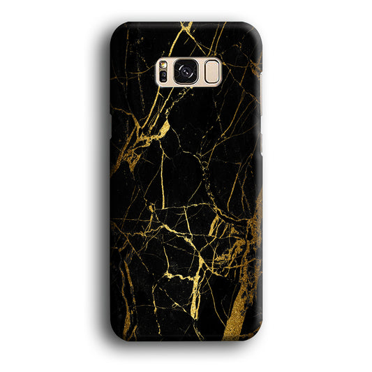 Marble Pattern Black and Gold Samsung Galaxy S8 Plus Case