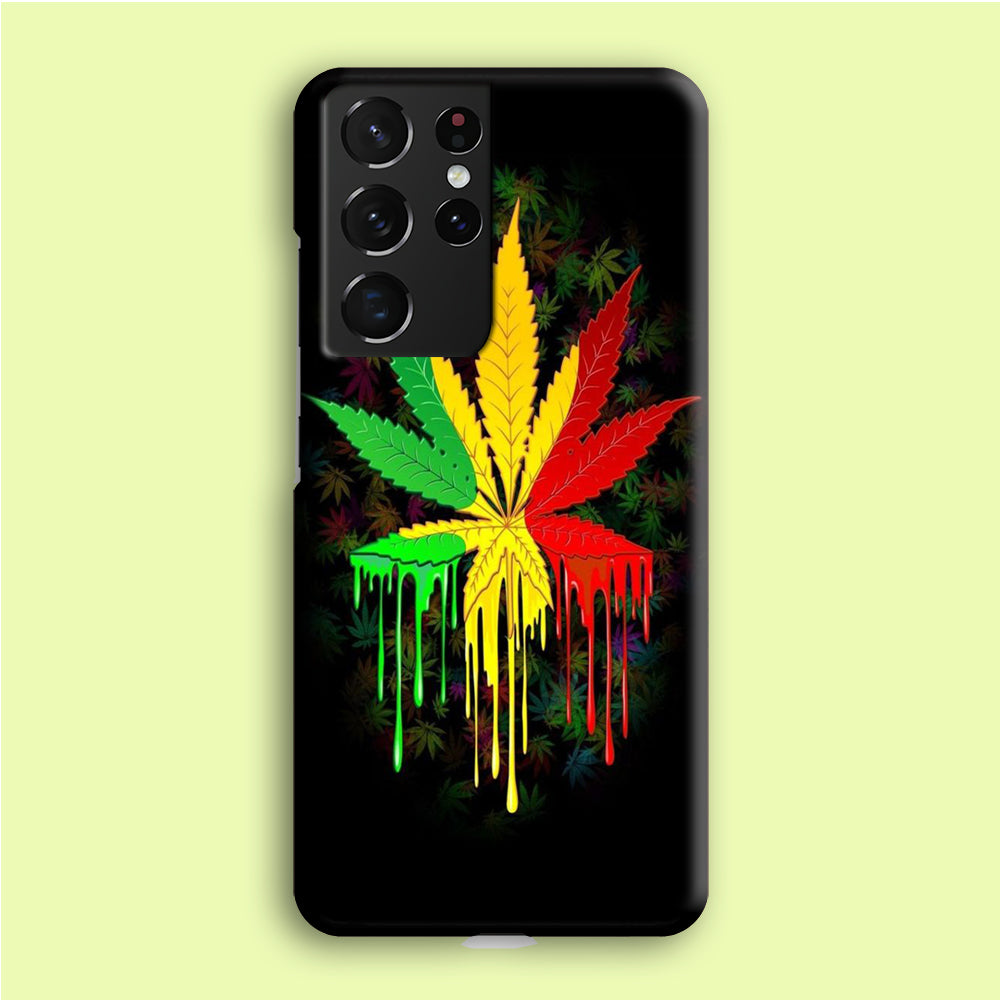 Marijuana Art Samsung Galaxy S21 Ultra Case