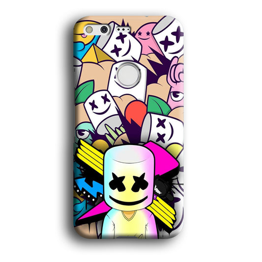 Marshmello Art Google Pixel XL 3D Case