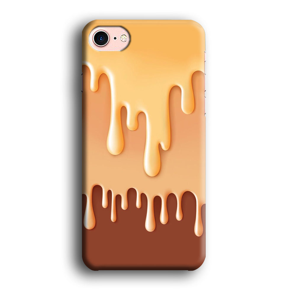 Melted Brown Cream iPhone 8 Case