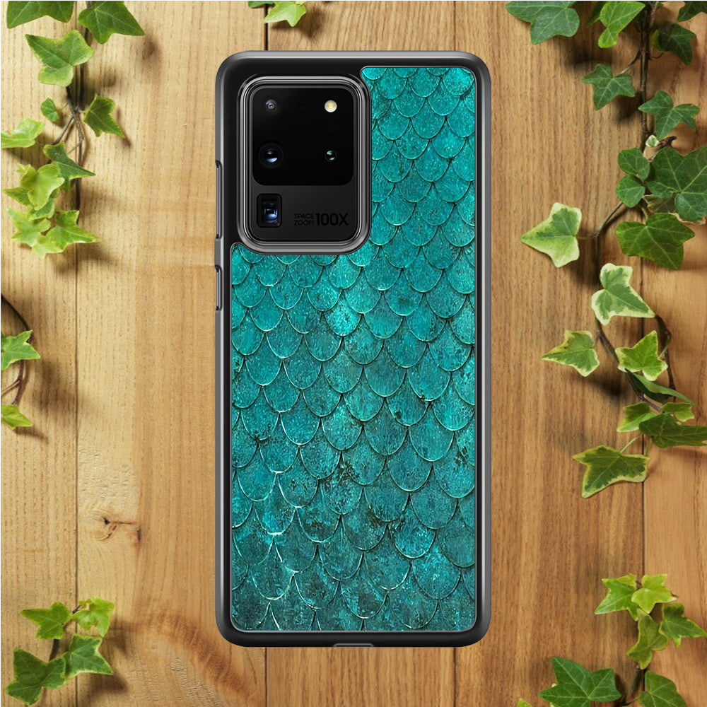 Mermaid Scale Green Luxury Samsung Galaxy S20 Ultra Case