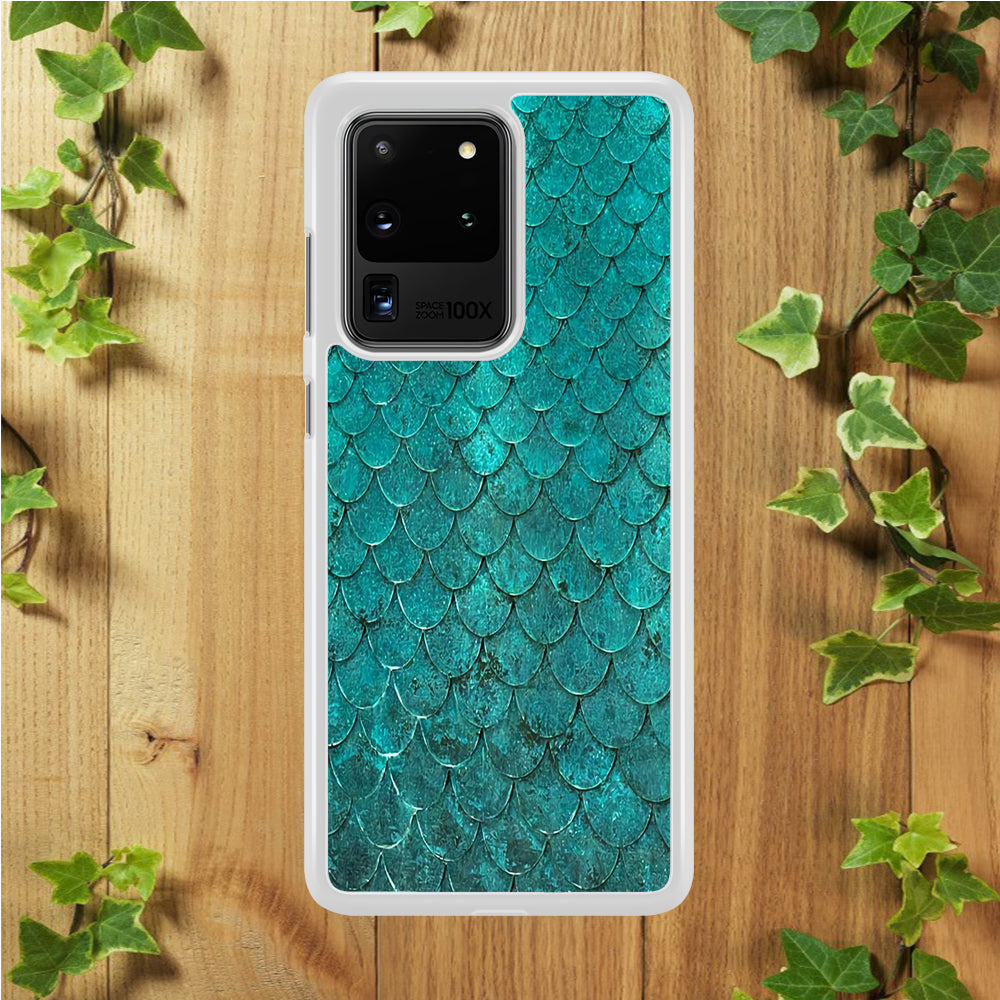 Mermaid Scale Green Luxury Samsung Galaxy S20 Ultra Case