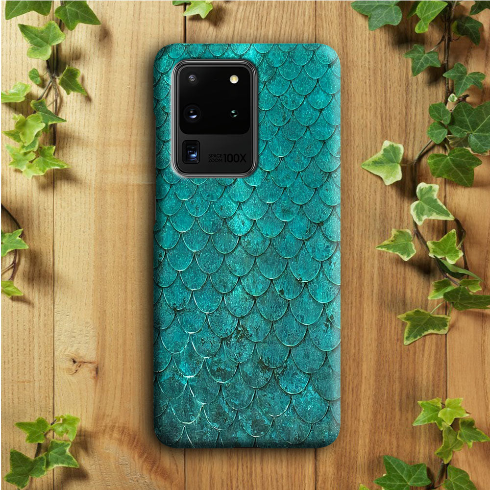 Mermaid Scale Green Luxury Samsung Galaxy S20 Ultra Case