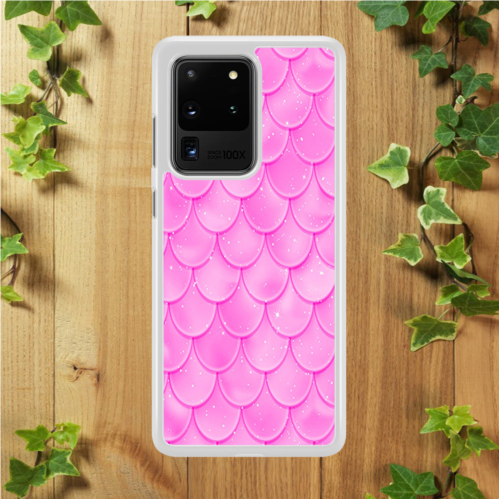 Mermaid Scale Pink Shining Samsung Galaxy S20 Ultra Case