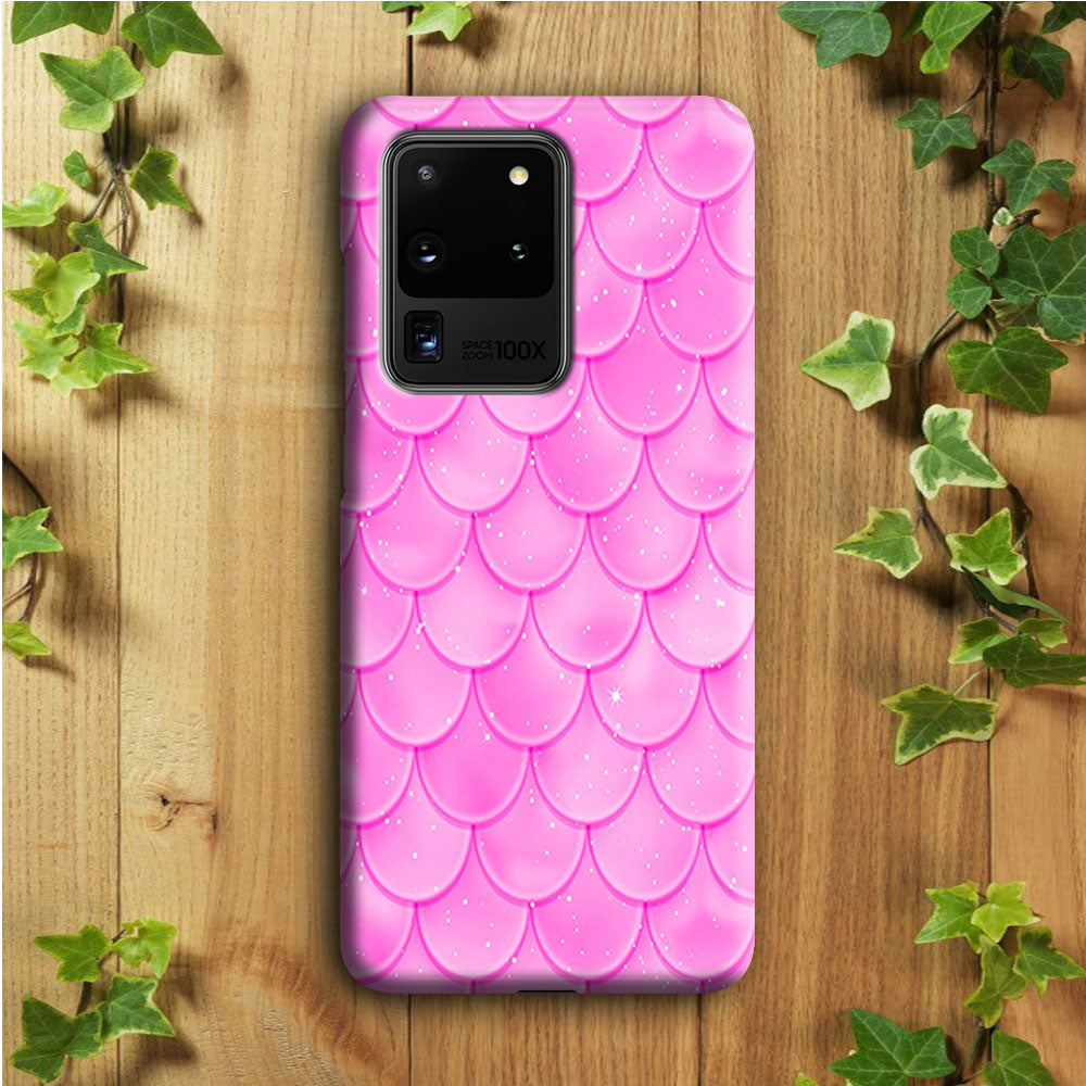 Mermaid Scale Pink Shining Samsung Galaxy S20 Ultra Case