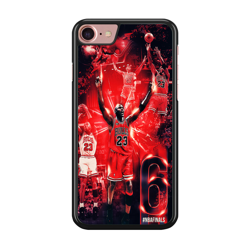 Michael Jordan 6th Championship iPhone SE 2020 Case