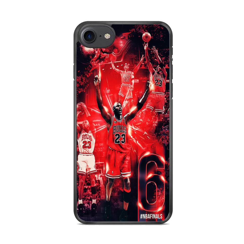 Michael Jordan 6th Championship iPhone 8 Case