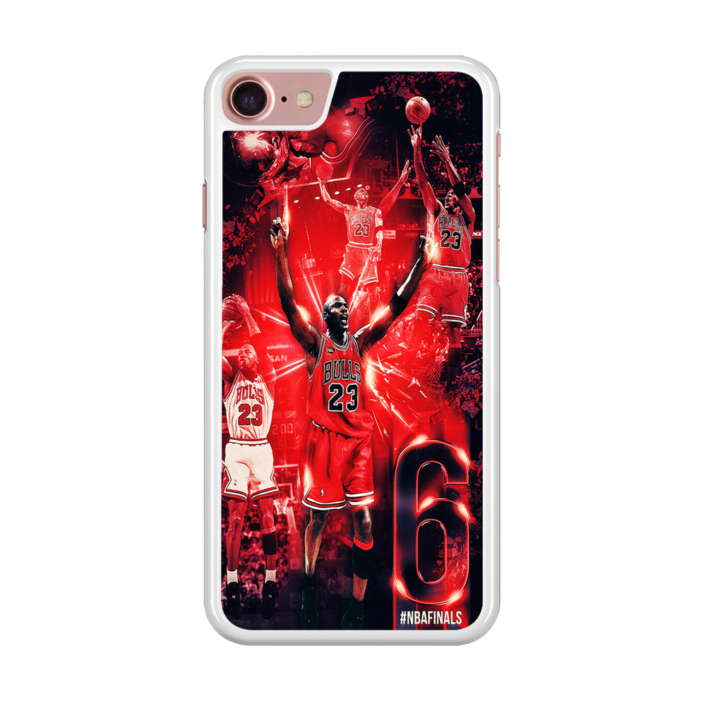 Michael Jordan 6th Championship iPhone SE 2020 Case