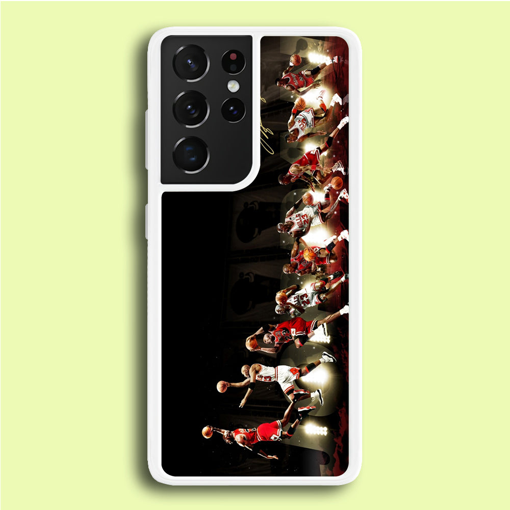 Michael Jordan Slam Dunk Samsung Galaxy S21 Ultra Case