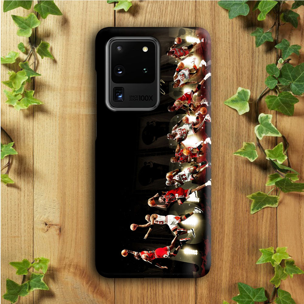 Michael Jordan Slam Dunk Samsung Galaxy S20 Ultra Case