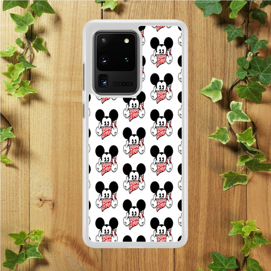 Mickey Mouse Face Doodle Samsung Galaxy S20 Ultra Case