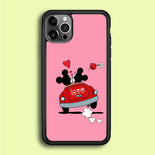 Mickey and Minnie Ride in The Car iPhone 12 Pro Case