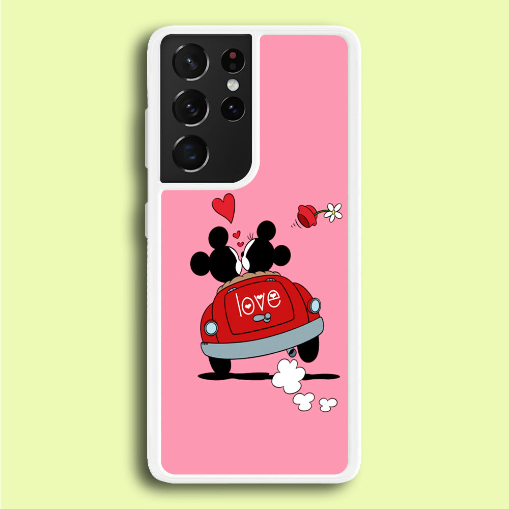 Mickey and Minnie Ride in The Car Samsung Galaxy S21 Ultra Case