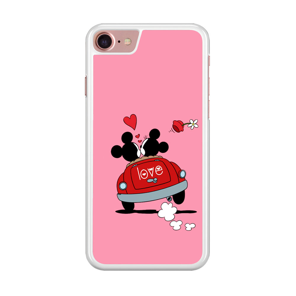 Mickey and Minnie Ride in The Car iPhone 8 Case