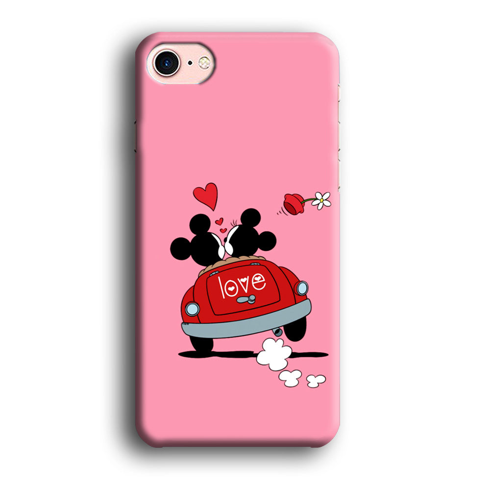 Mickey and Minnie Ride in The Car iPhone 8 Case