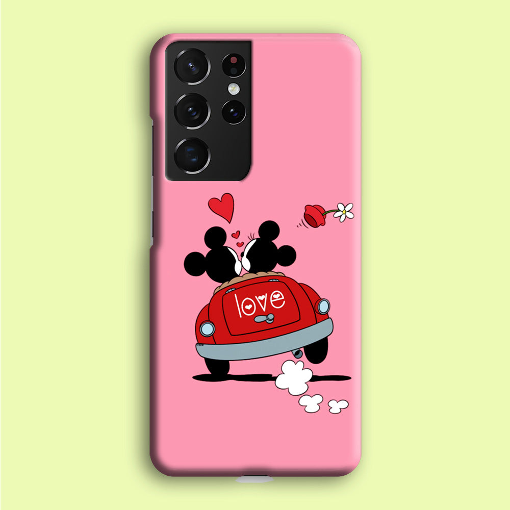 Mickey and Minnie Ride in The Car Samsung Galaxy S21 Ultra Case