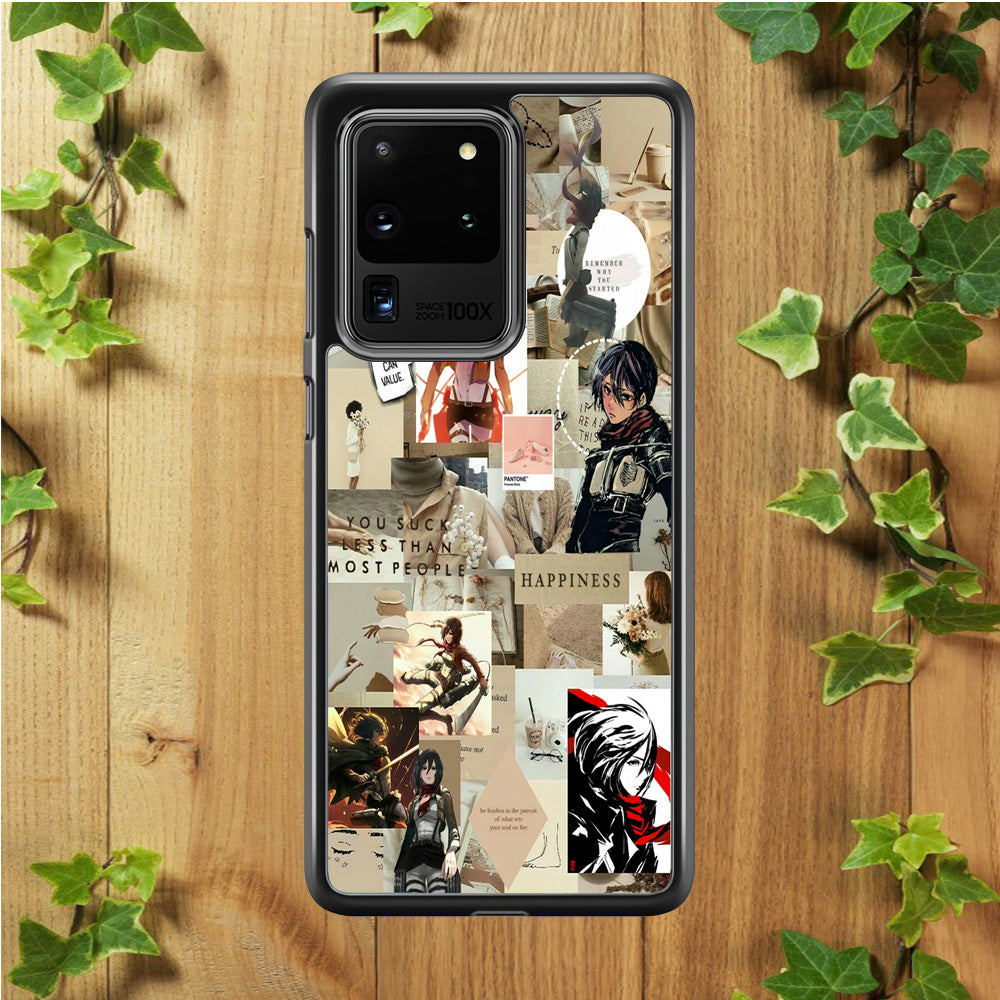 Mikasa Ackerman Aesthetic Samsung Galaxy S20 Ultra Case