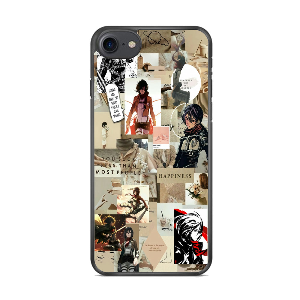 Mikasa Ackerman Aesthetic iPhone 8 Case