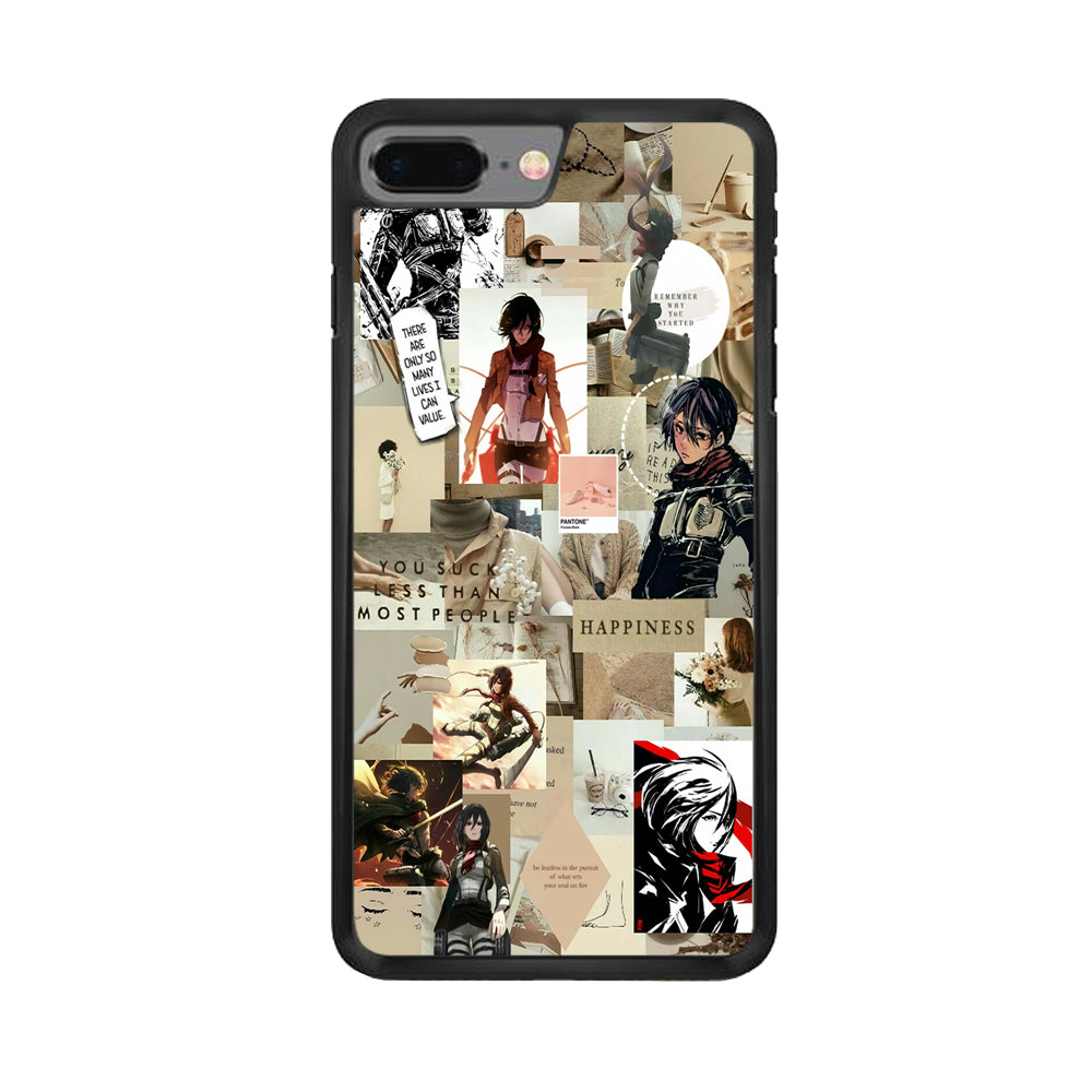 Mikasa Ackerman Aesthetic iPhone 8 Plus Case