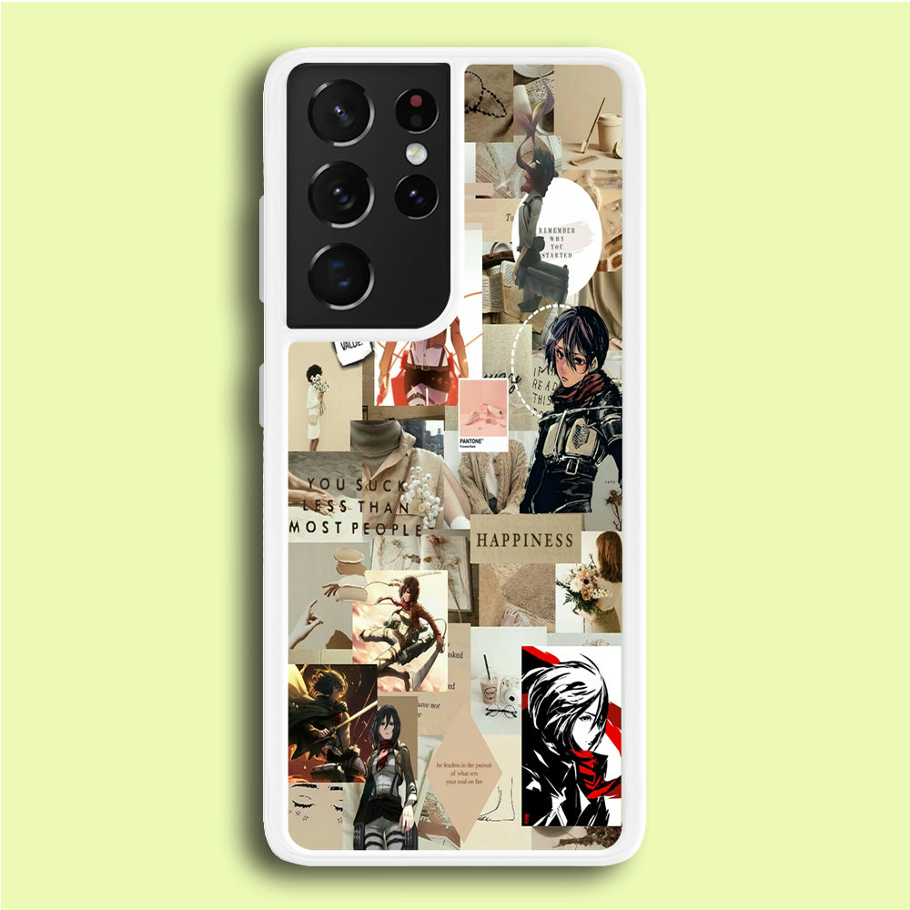 Mikasa Ackerman Aesthetic Samsung Galaxy S21 Ultra Case