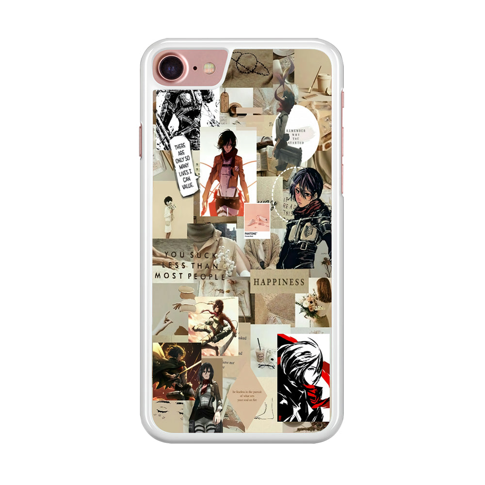 Mikasa Ackerman Aesthetic iPhone SE 2020 Case