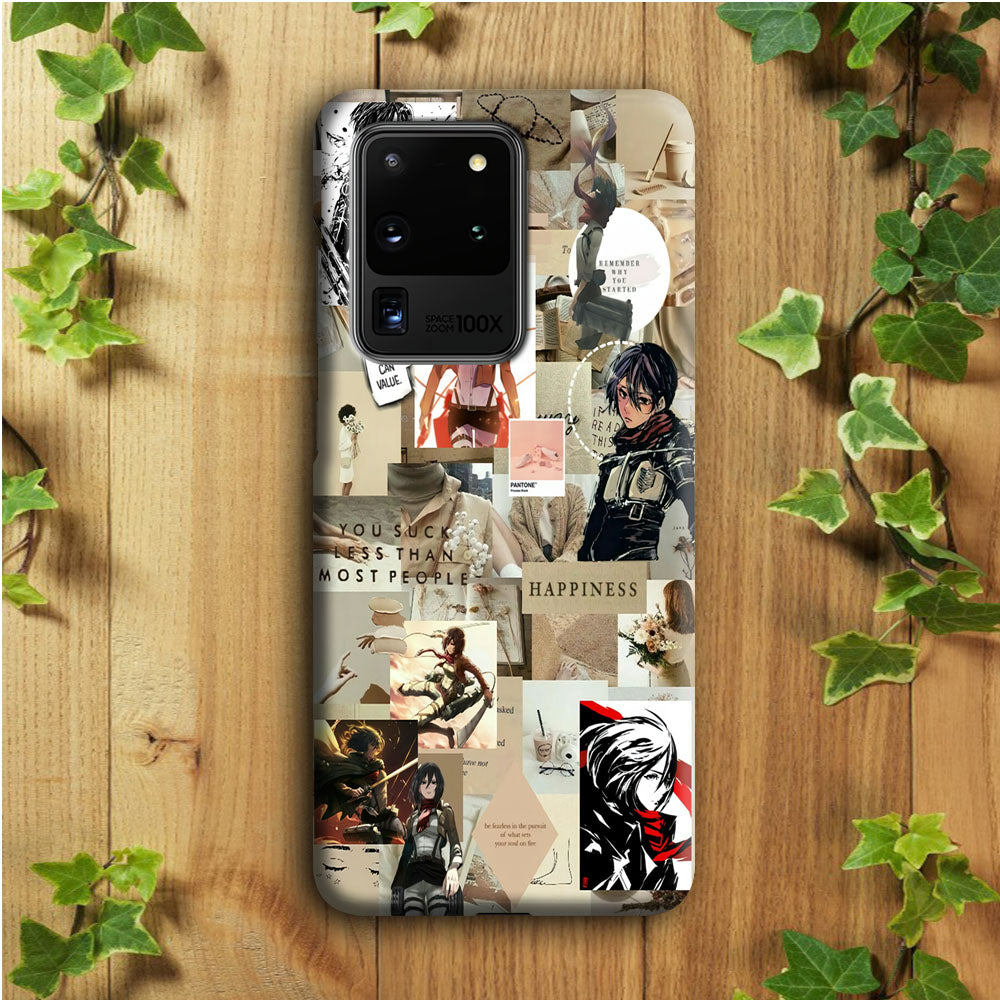 Mikasa Ackerman Aesthetic Samsung Galaxy S20 Ultra Case