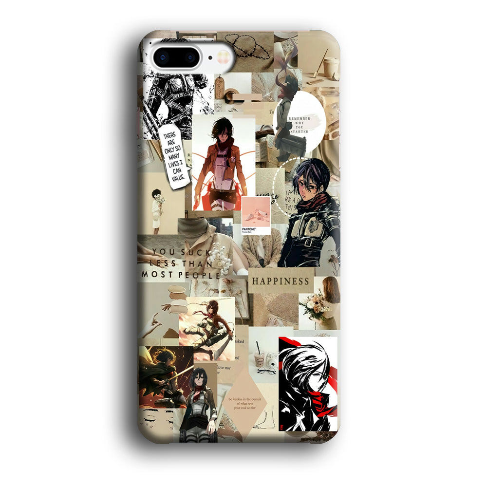 Mikasa Ackerman Aesthetic iPhone 8 Plus Case