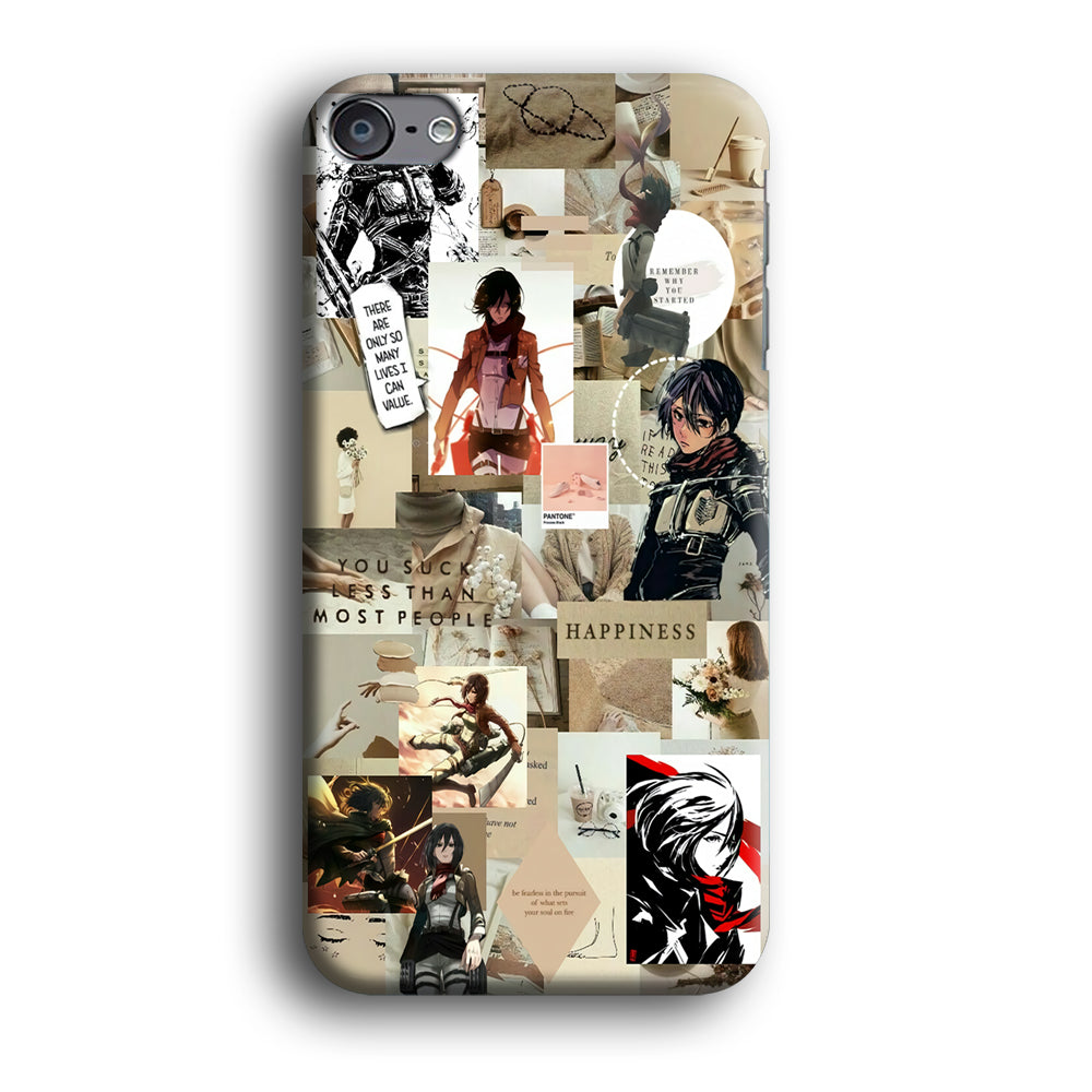 Mikasa Ackerman Aesthetic iPod Touch 6 Case