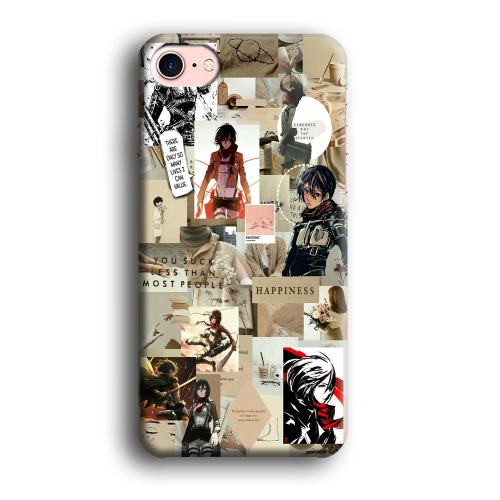 Mikasa Ackerman Aesthetic iPhone 8 Case