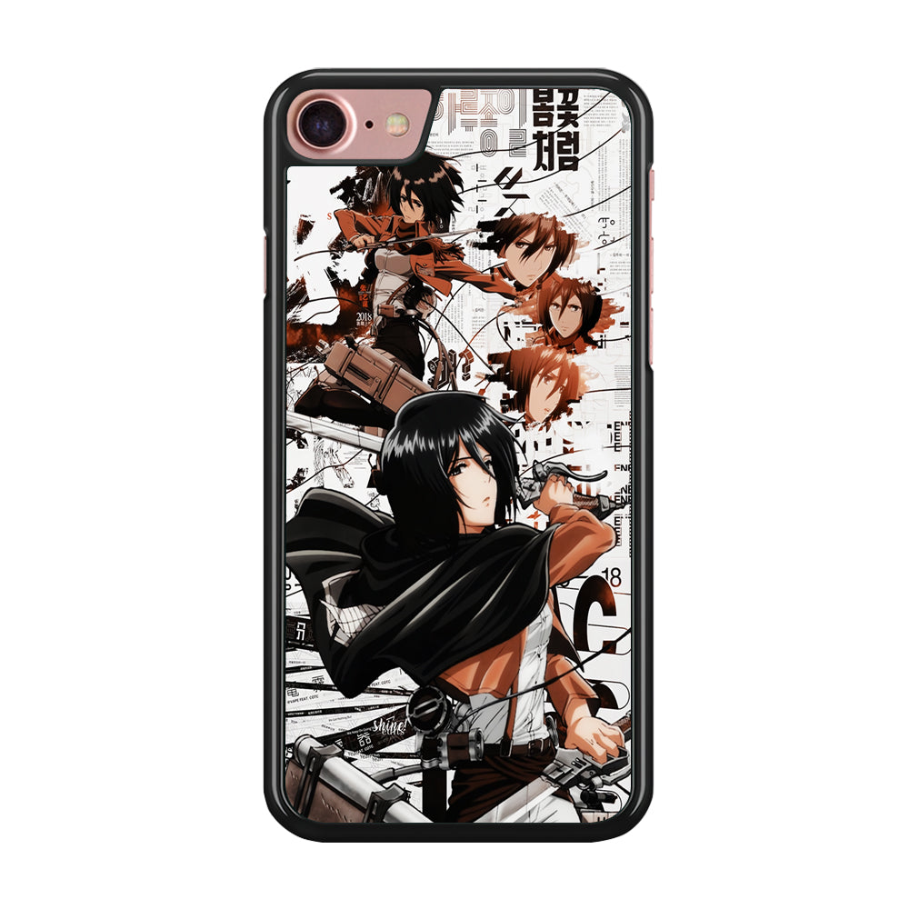 Mikasa Ackerman Shingeki no Kyojin iPhone SE 2020 Case