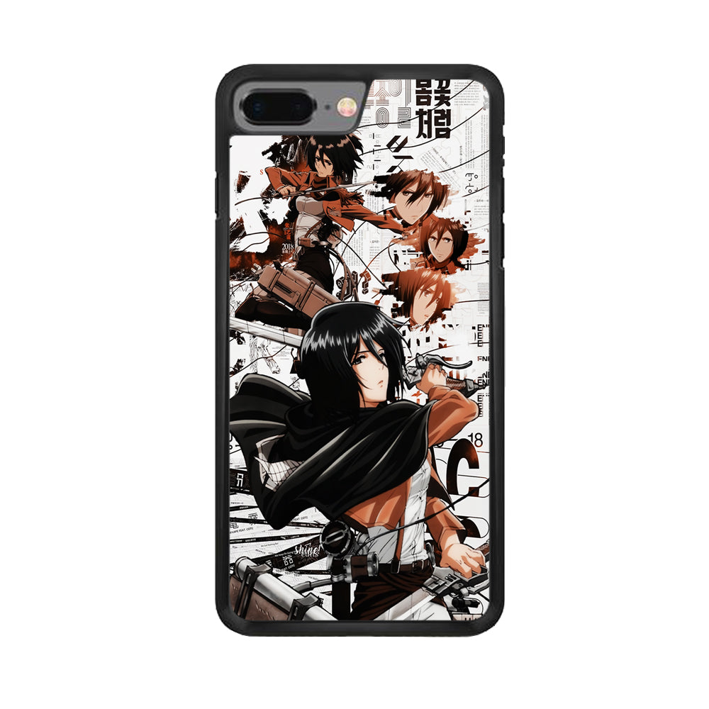 Mikasa Ackerman Shingeki no Kyojin iPhone 8 Plus Case