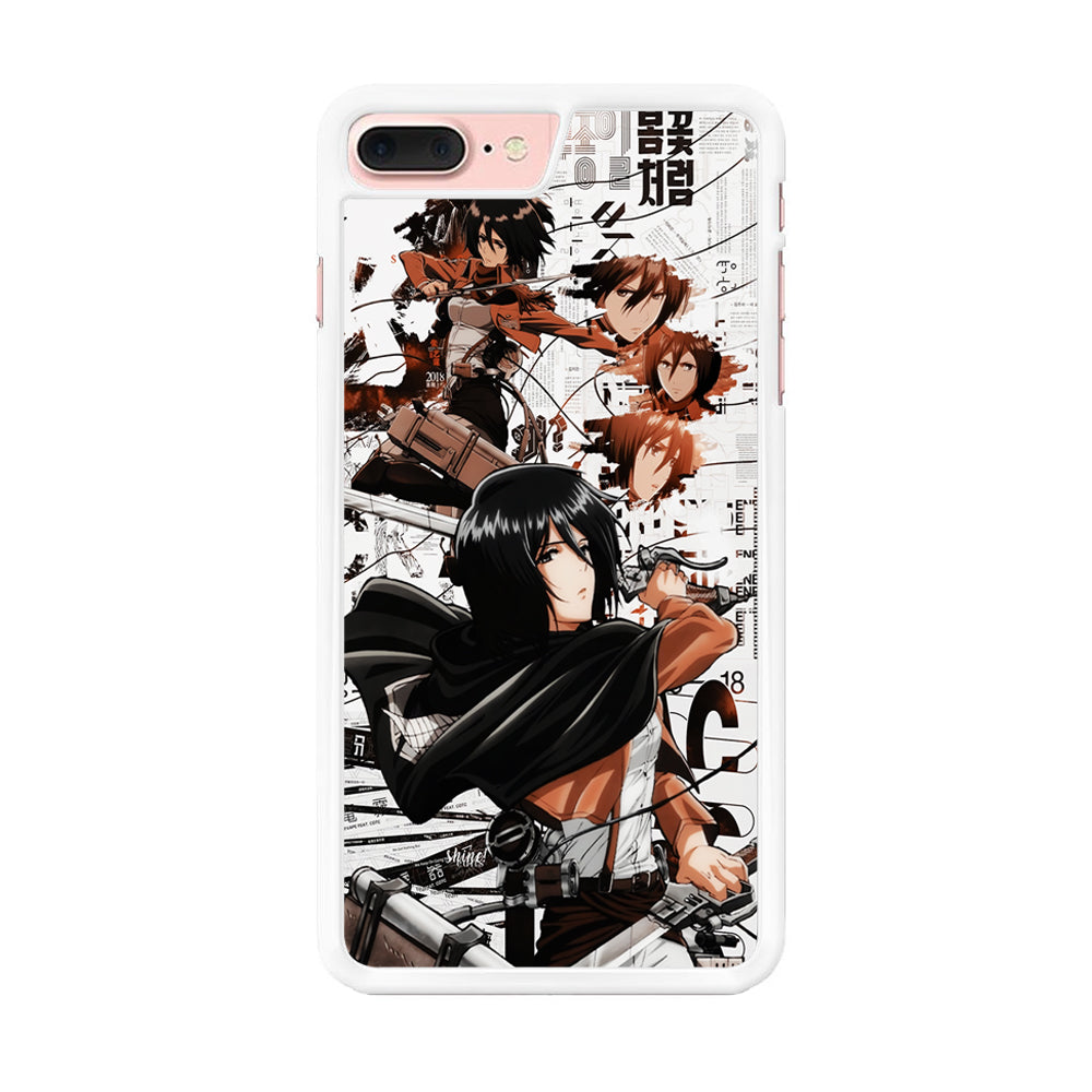 Mikasa Ackerman Shingeki no Kyojin iPhone 8 Plus Case