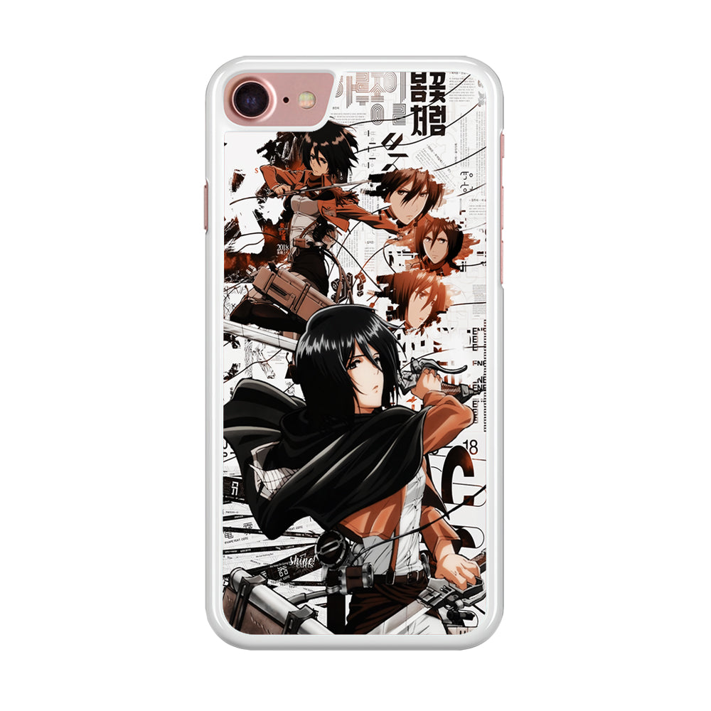 Mikasa Ackerman Shingeki no Kyojin iPhone SE 2020 Case