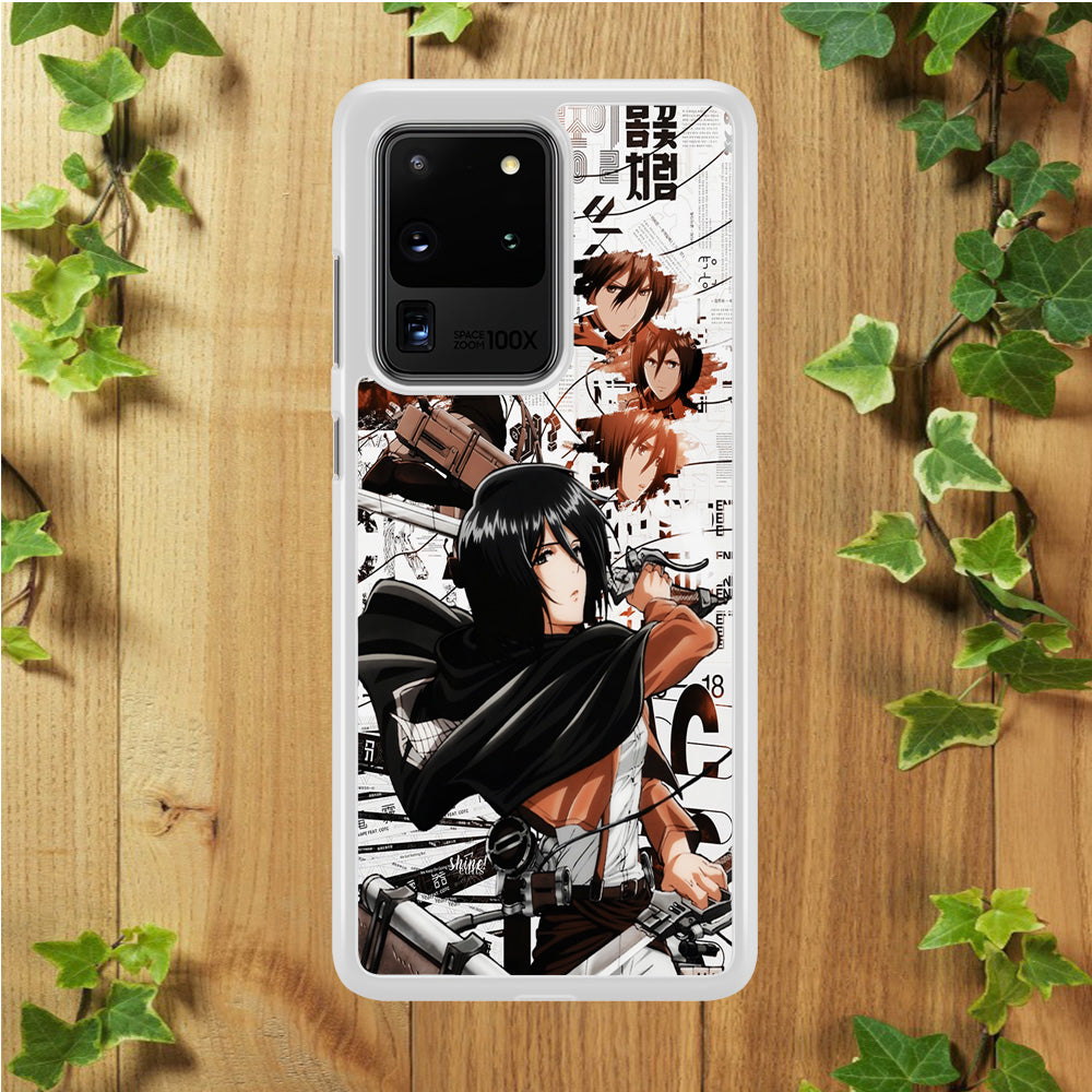 Mikasa Ackerman Shingeki no Kyojin Samsung Galaxy S20 Ultra Case