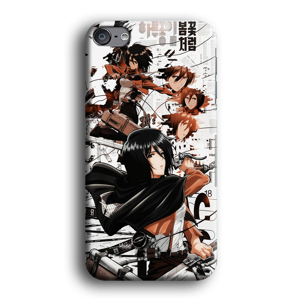 Mikasa Ackerman Shingeki no Kyojin iPod Touch 6 Case