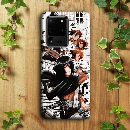 Mikasa Ackerman Shingeki no Kyojin Samsung Galaxy S20 Ultra Case