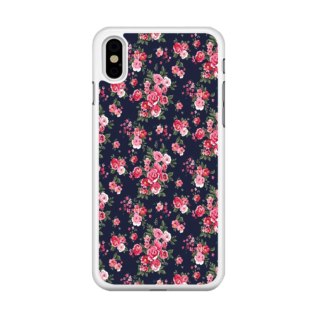 Motif Beautiful Flower 002 iPhone Xs Case