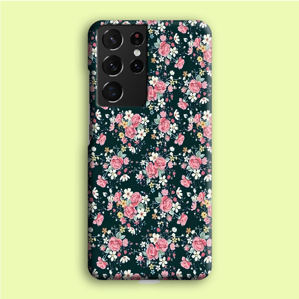 Motif Beautiful Flower 003 Samsung Galaxy S21 Ultra Case