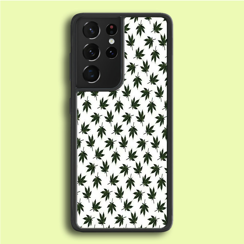 Motif Weed Samsung Galaxy S21 Ultra Case