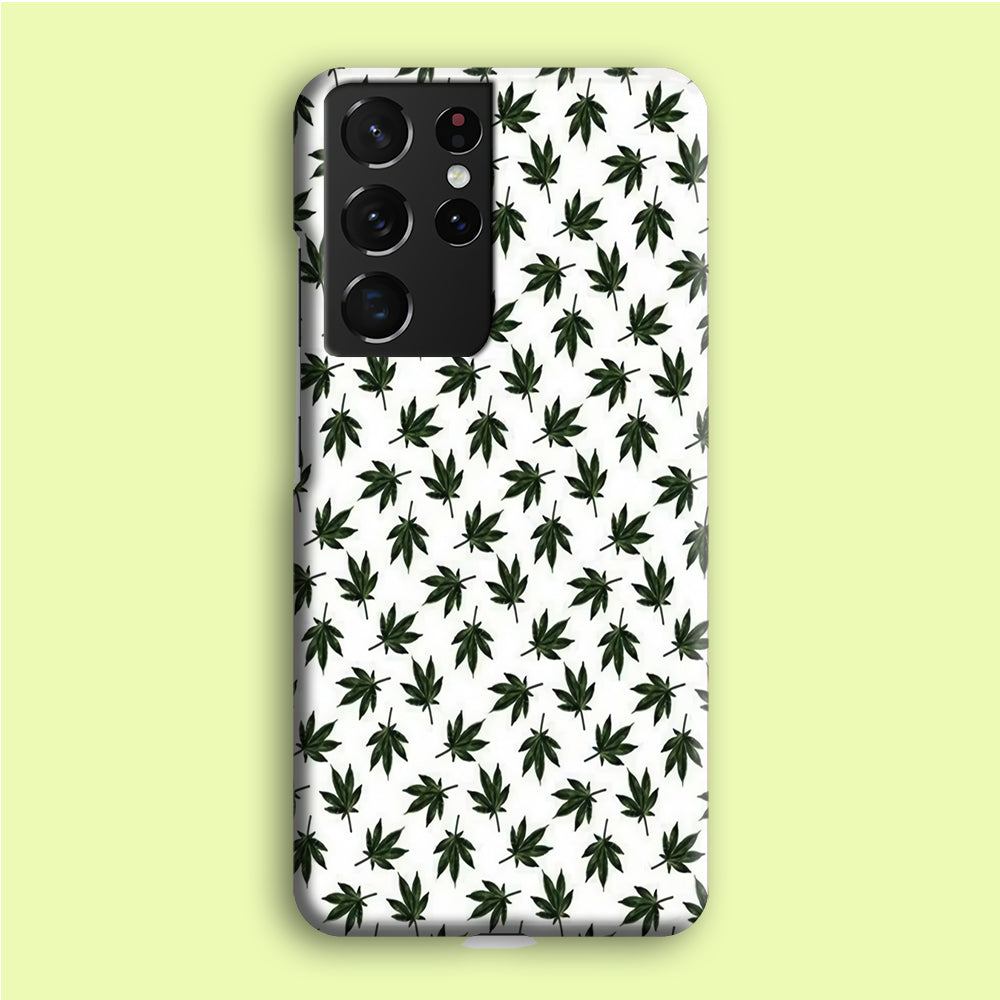 Motif Weed Samsung Galaxy S21 Ultra Case