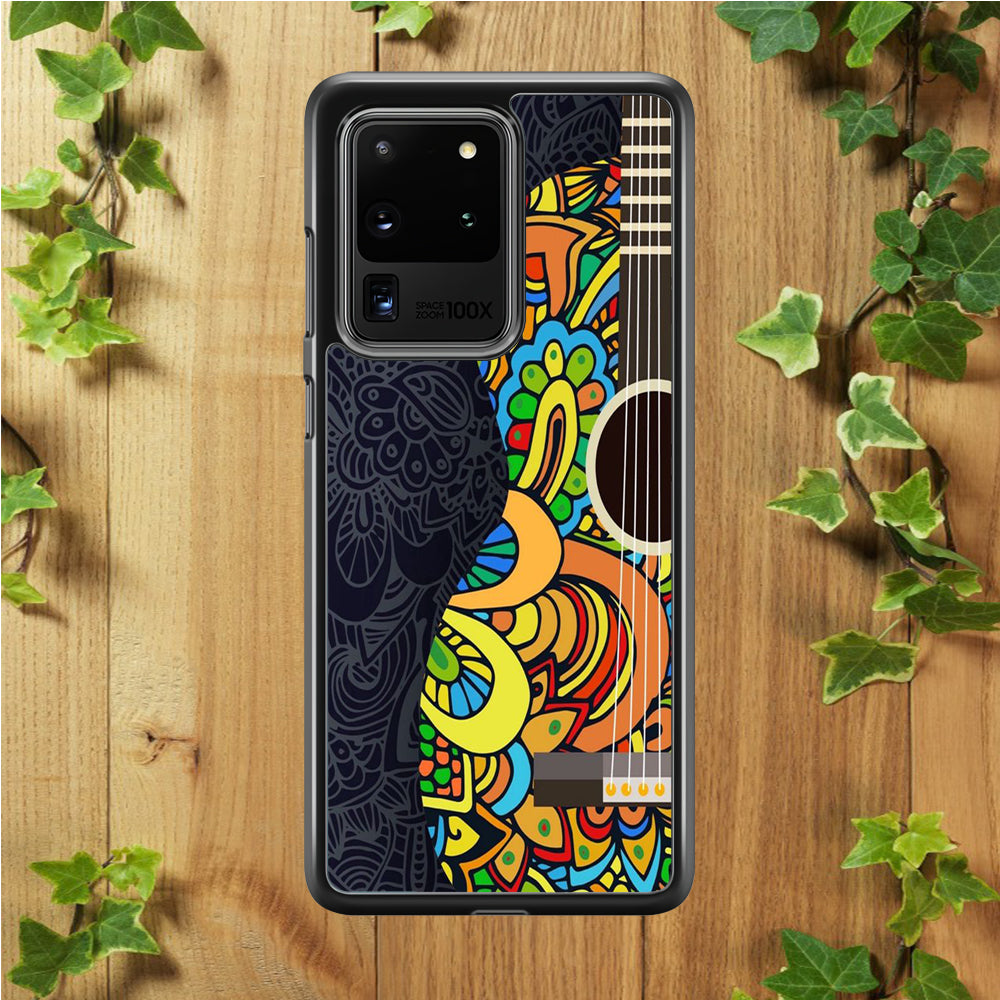 Music Guitar Art 001 Samsung Galaxy S20 Ultra Case