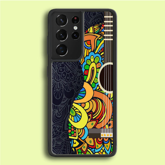 Music Guitar Art 001 Samsung Galaxy S21 Ultra Case