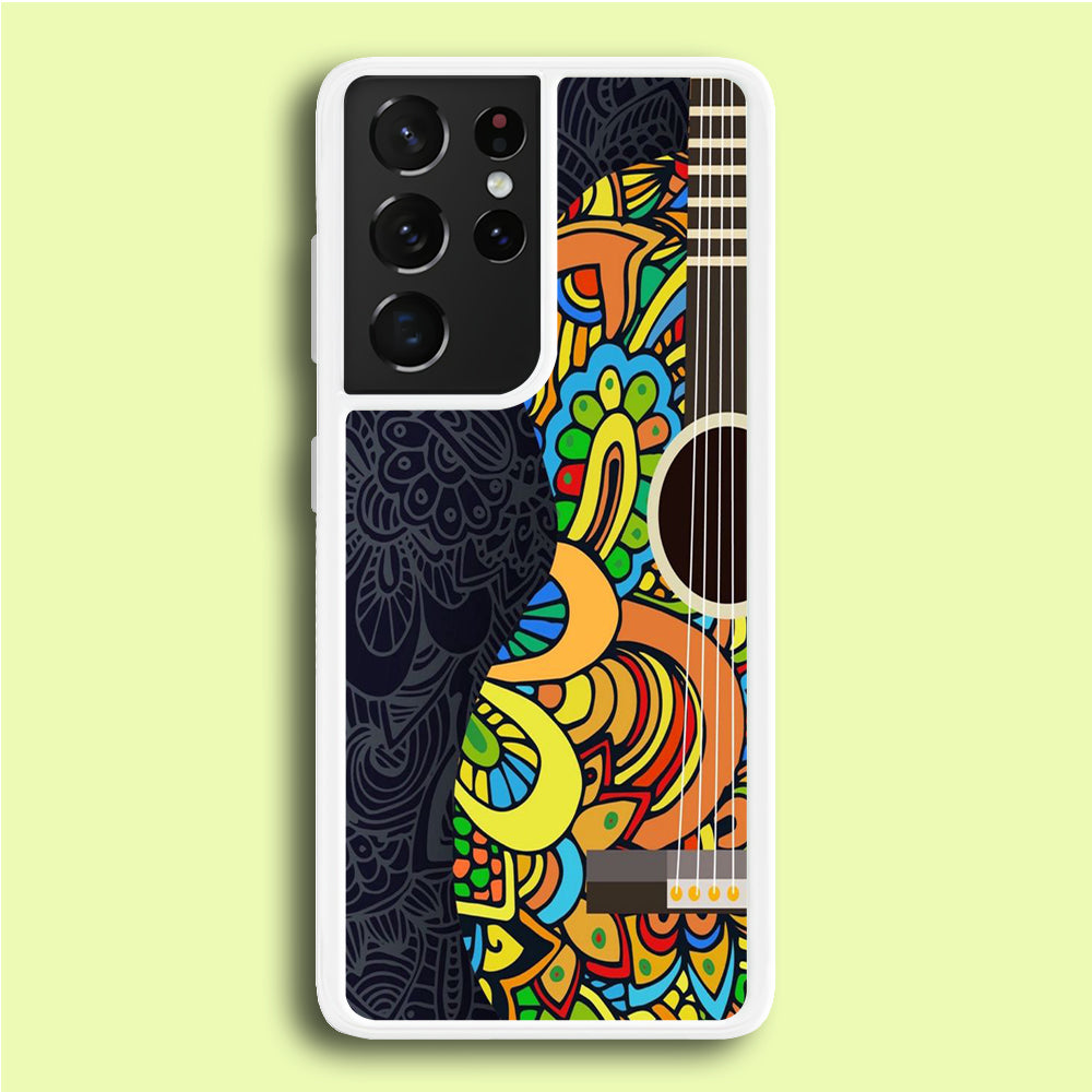 Music Guitar Art 001 Samsung Galaxy S21 Ultra Case