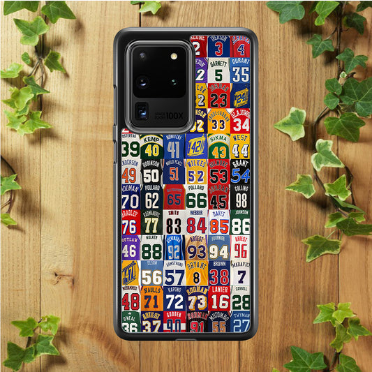 NBA Jersey Number Legends  Samsung Galaxy S20 Ultra Case