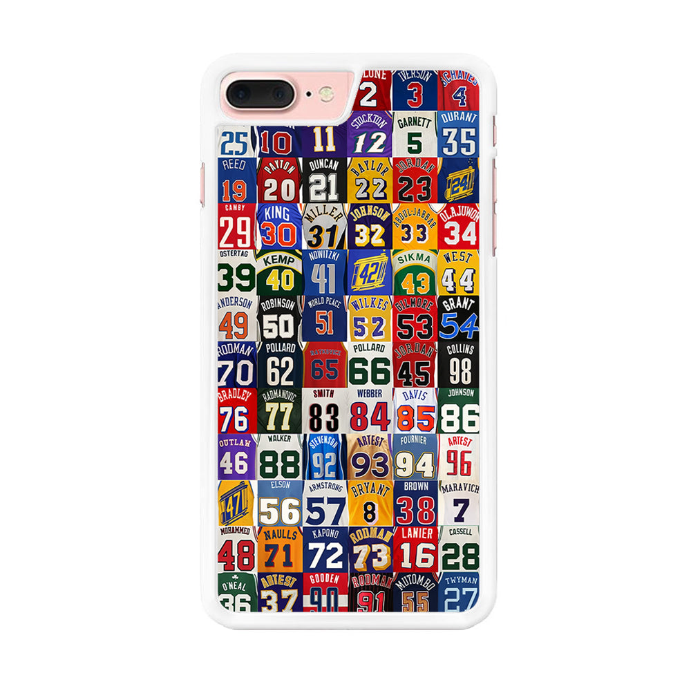 NBA Jersey Number Legends iPhone 8 Plus Case